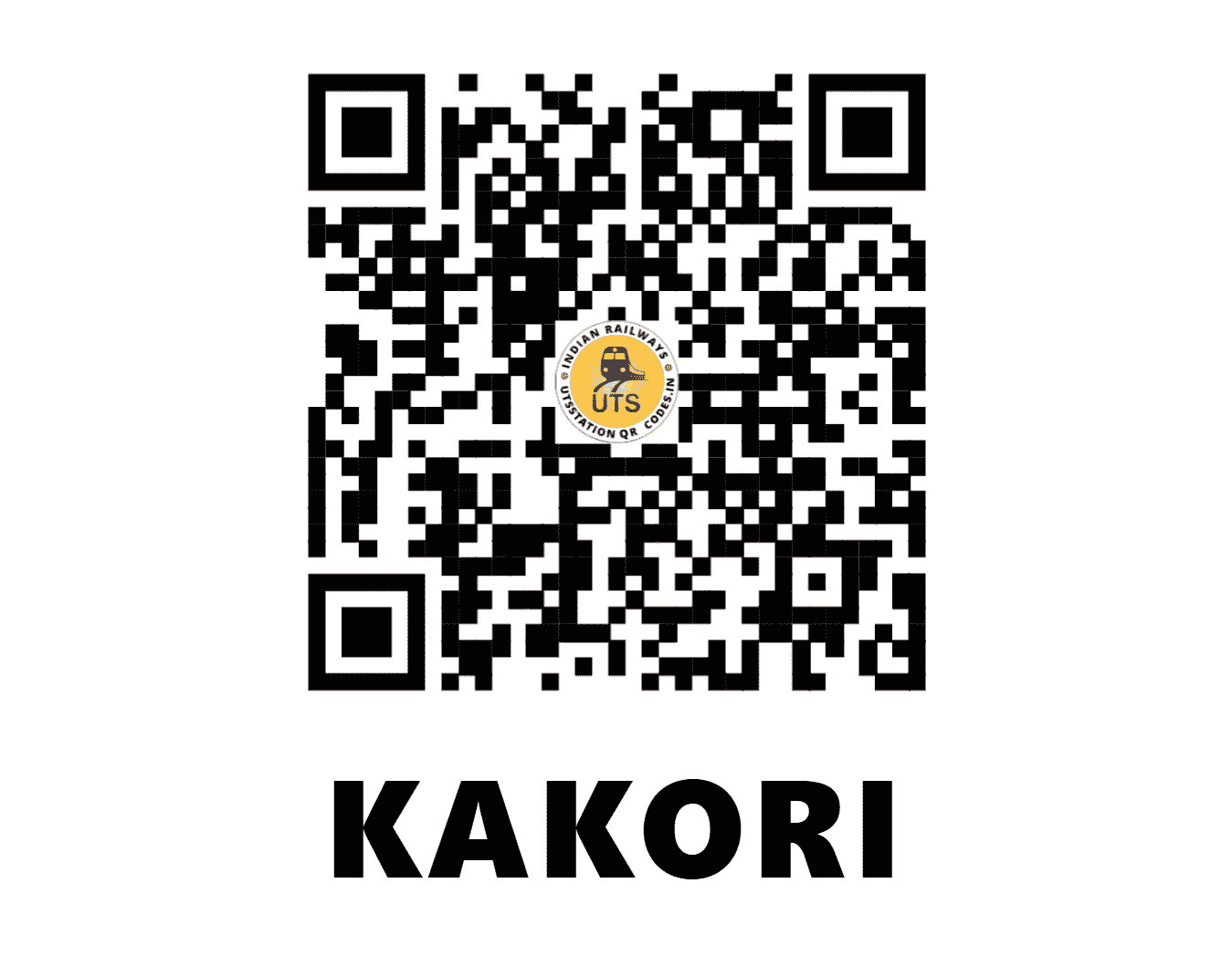 UTS QR Code for KAKORI - KKJ (NR - UTTAR PRADESH)